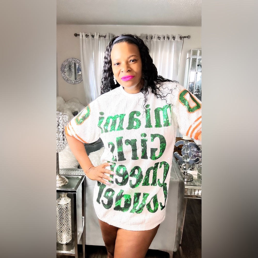 Sale‼️Miami Dolphins Sequin Dress
